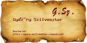 Győry Szilveszter névjegykártya